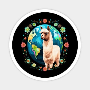 Alpaca Earth Day Magnet